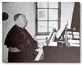 Cardinal Ratzinger at the piano