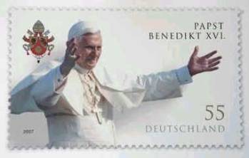 Catholic News - Pope Benedict XVI German Postage Stamp