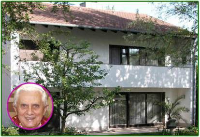 Pope Benedict XVI installed 580 square feet of donated solar panels on his home in Regensburg, Germany, a home he designed.  No Church funds were used.