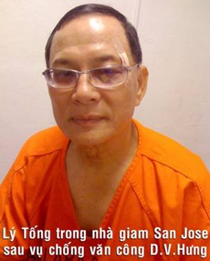 H�nh chụp L� Tống trong nh� giam San Jose